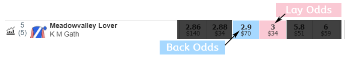 Back Odds vs Lay Odds