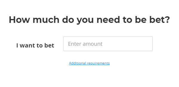 Bet Finder - Bet Amount