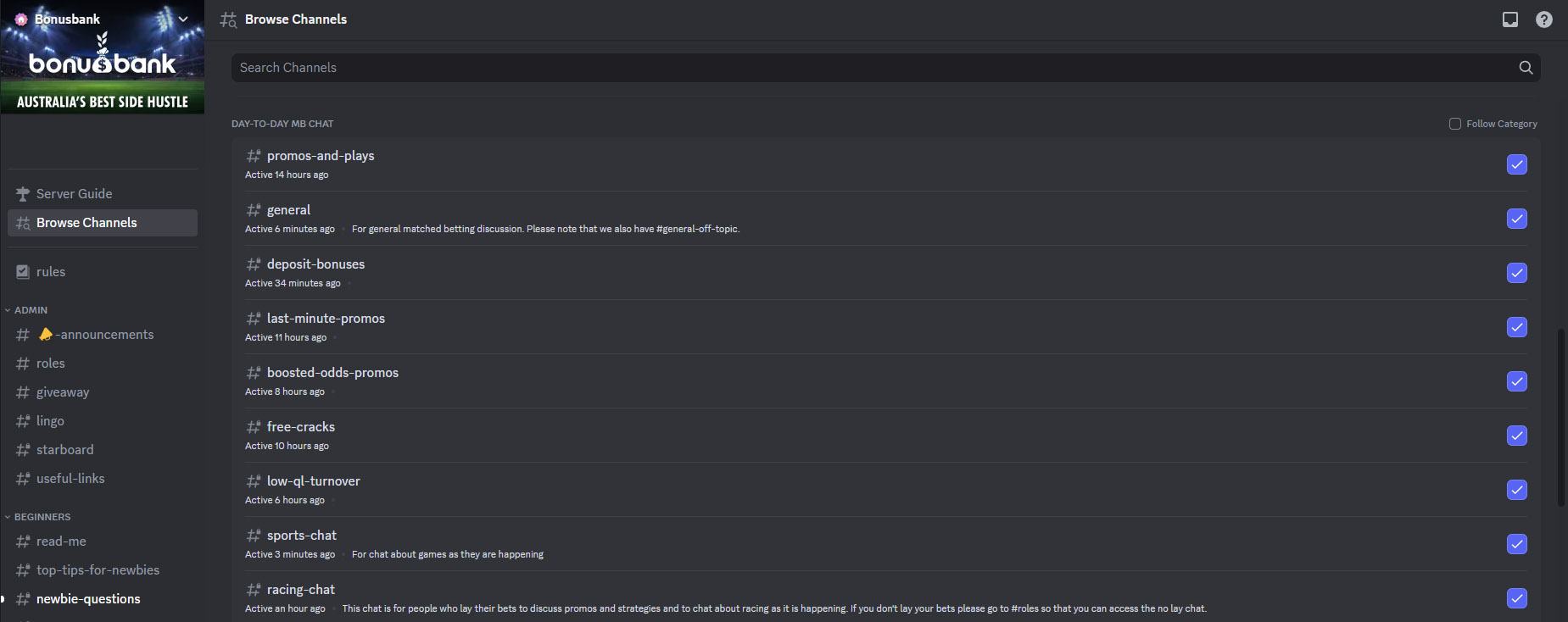 BonusBank Discord Community