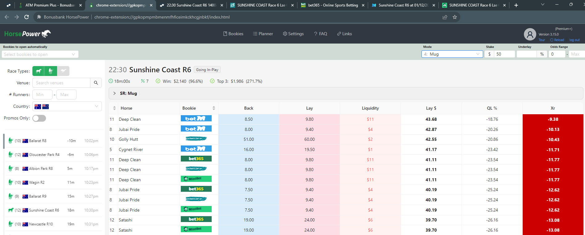 BonusBank HorsePower Example